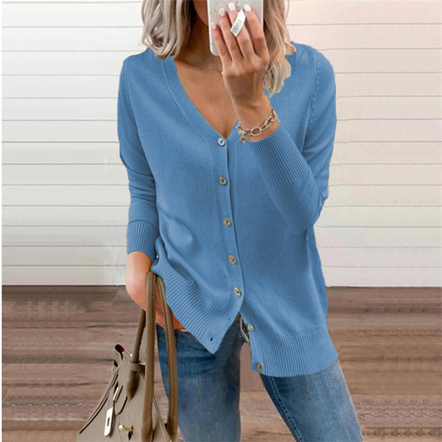 Basic-Strickcardigan | V-Ausschnitt | Zeitlos & Vielseitig