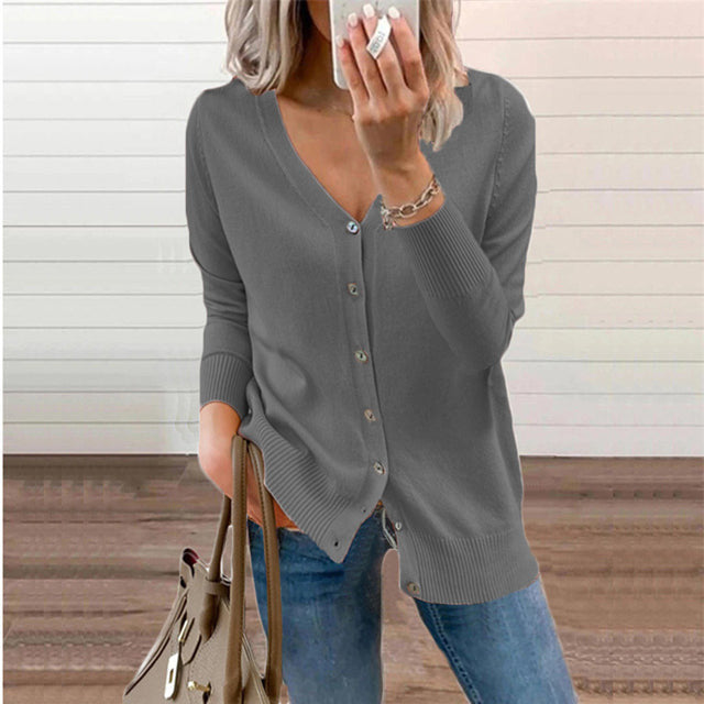 Basic-Strickcardigan | V-Ausschnitt | Zeitlos & Vielseitig
