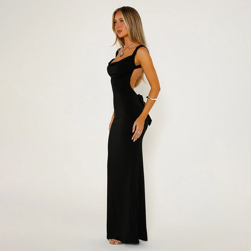 Abendkleid mit Rückenausschnitt | Figurbetont | Eleganter Minimalismus