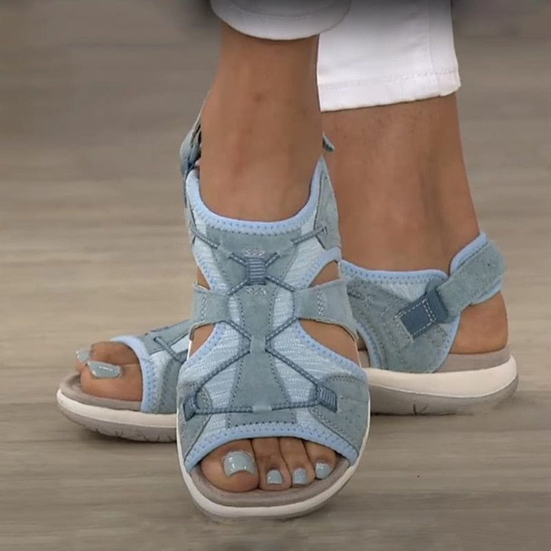 Outdoor-Sandalen mit Klettverschluss | Sportliches Design | Atmungsaktive Struktur